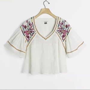 Tawny Embroidered Blouse